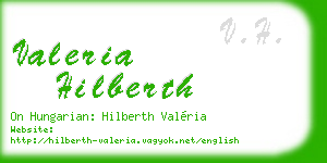 valeria hilberth business card